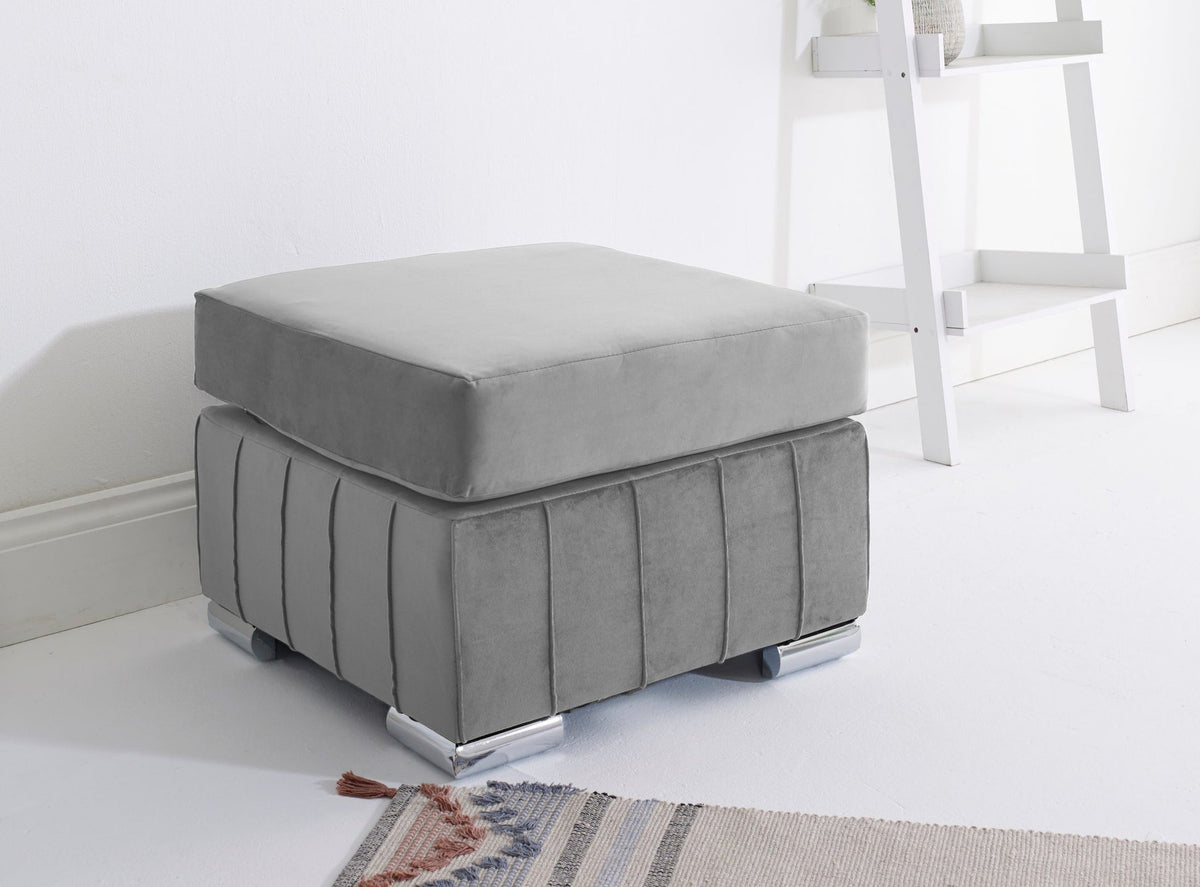 Layla Corner Fullback - 2C2 + Extra Cushions - silver