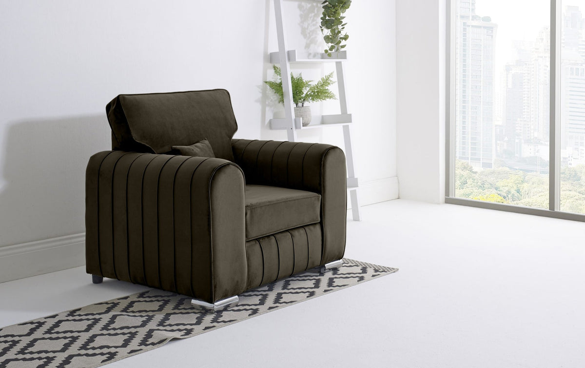 Layla Corner Fullback - 2C2 + Extra Cushions - bourneville