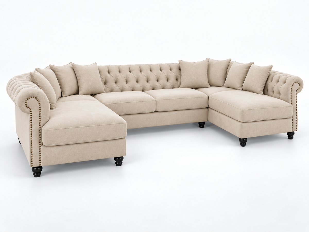 Lilly U Shape Chesterfield Sofa