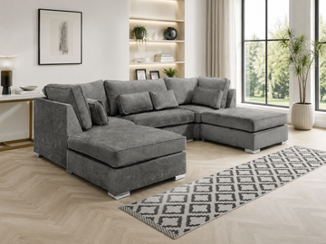 Lux Chenille U Shape Fullback + Extra Cushions
