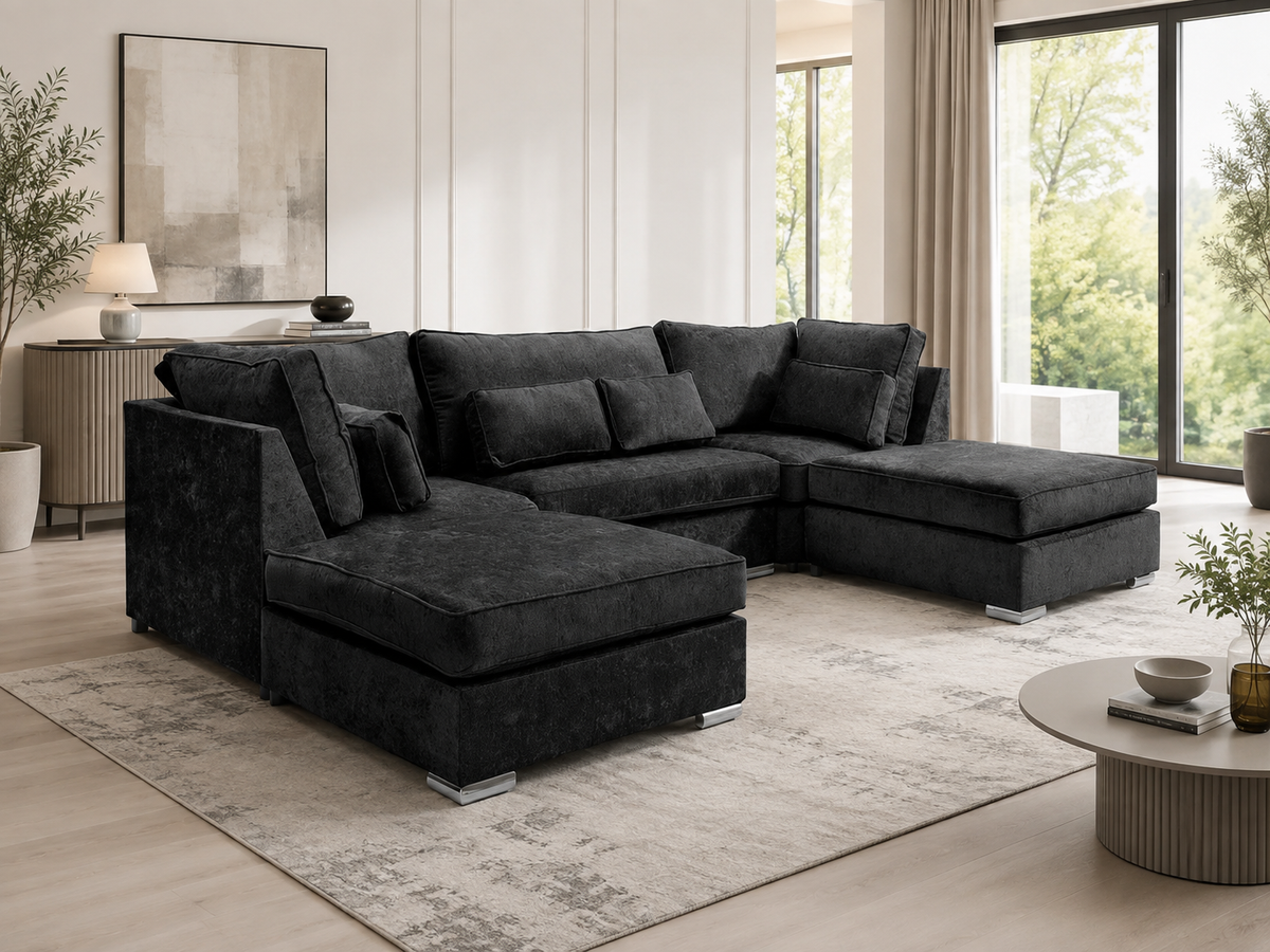 Lux Chenille U Shape Fullback + Extra Cushions