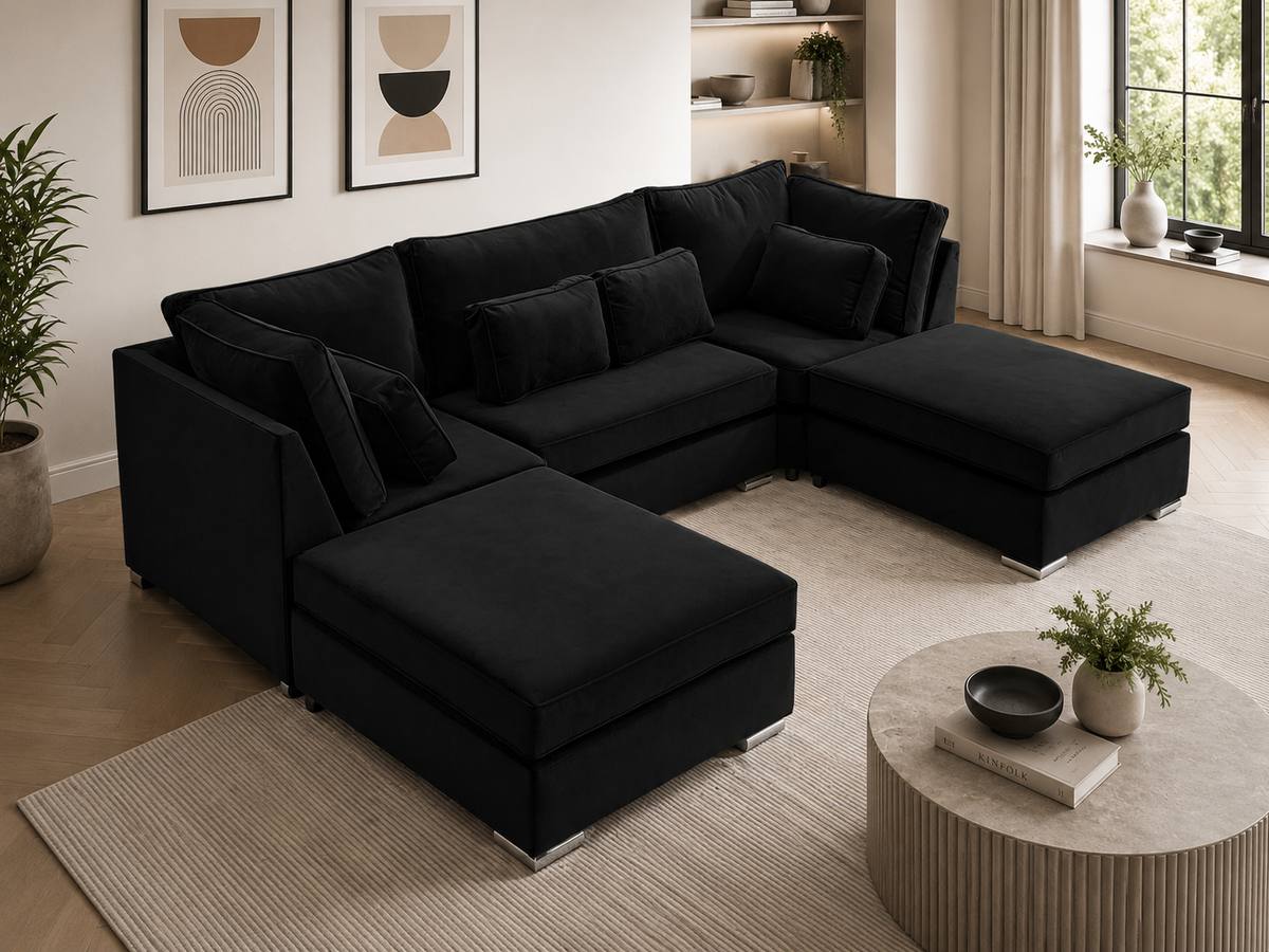Lux U Shape Fullback + Extra Cushions