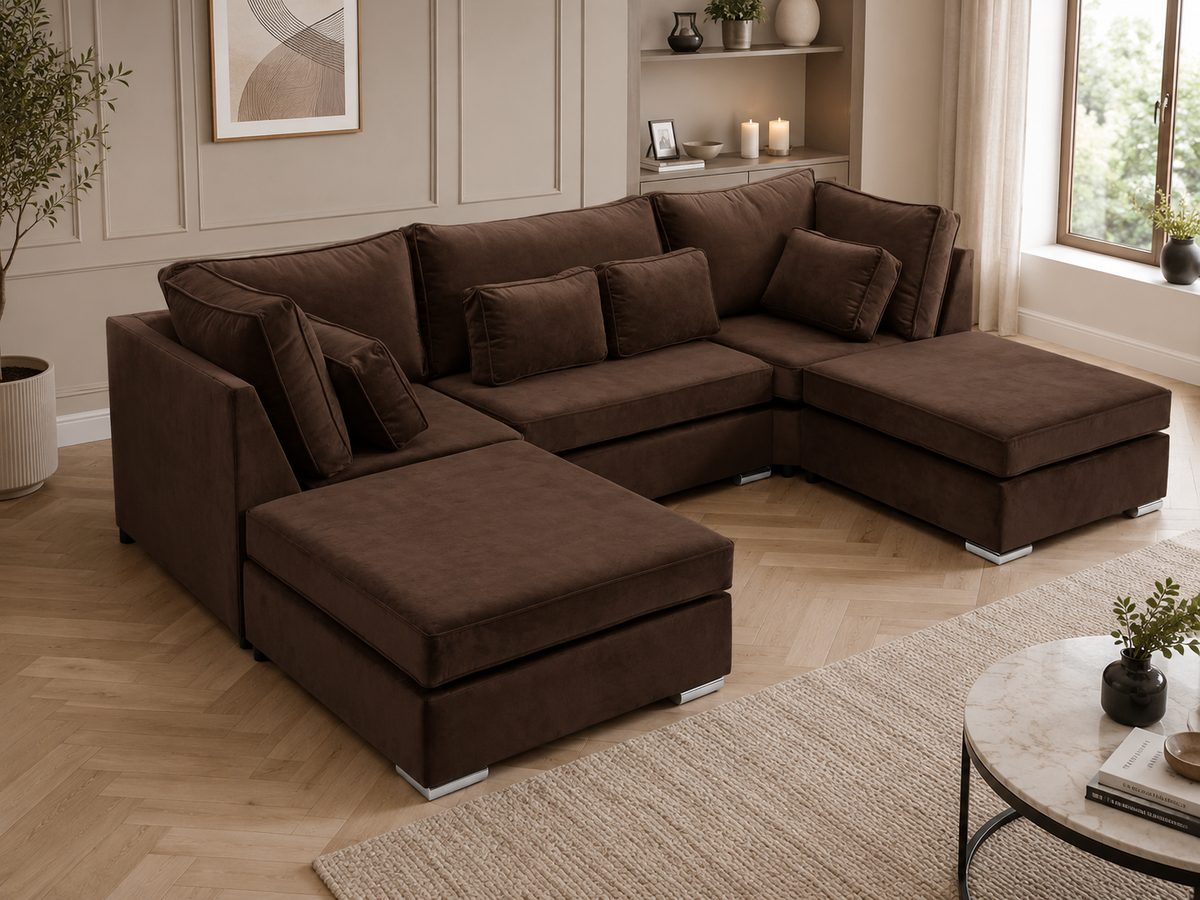 Lux U Shape Fullback + Extra Cushions
