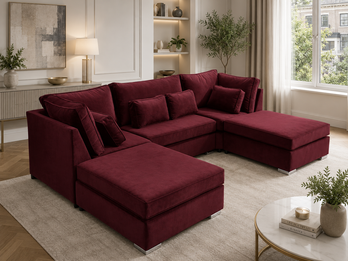 Lux U Shape Fullback + Extra Cushions