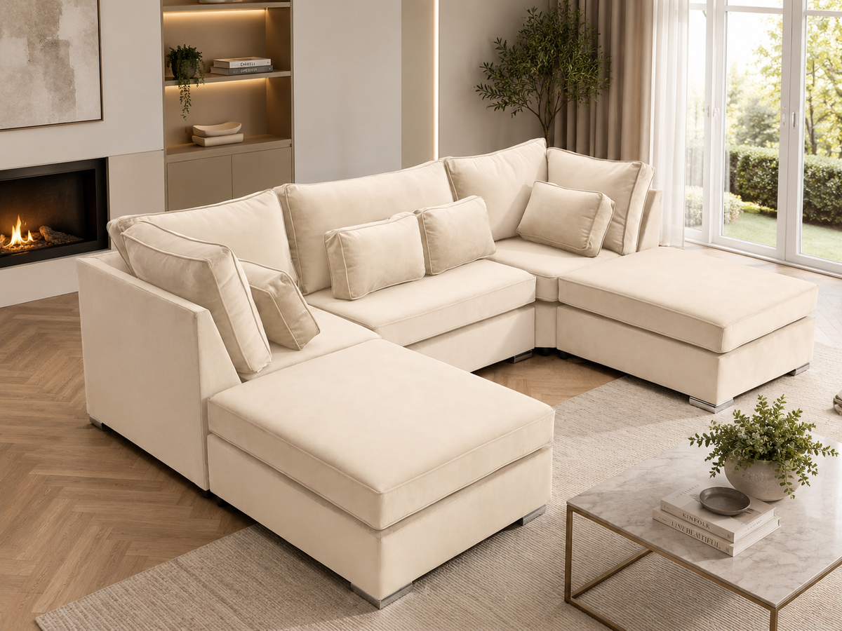 Lux U Shape Fullback + Extra Cushions