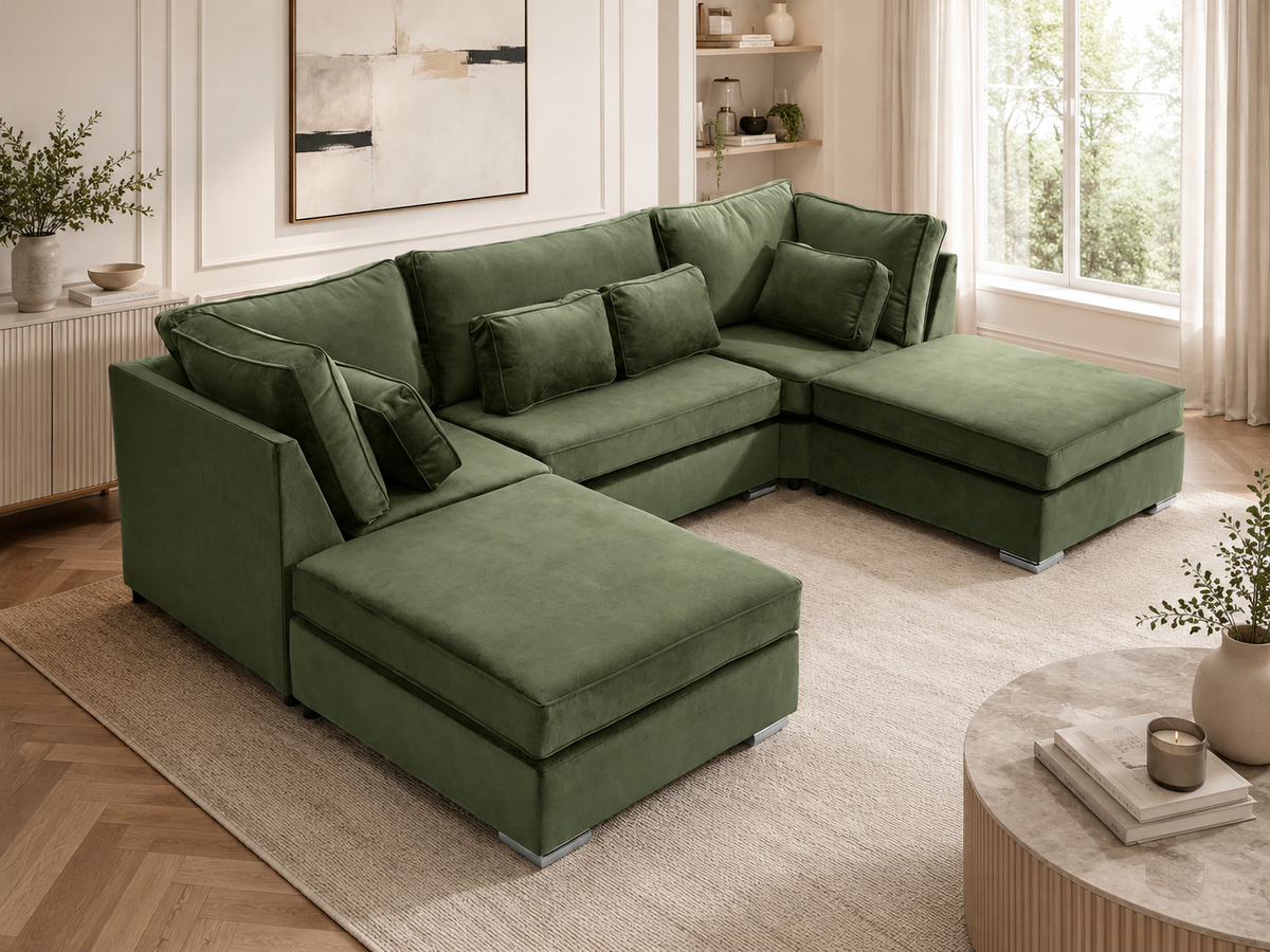 Lux U Shape Fullback + Extra Cushions