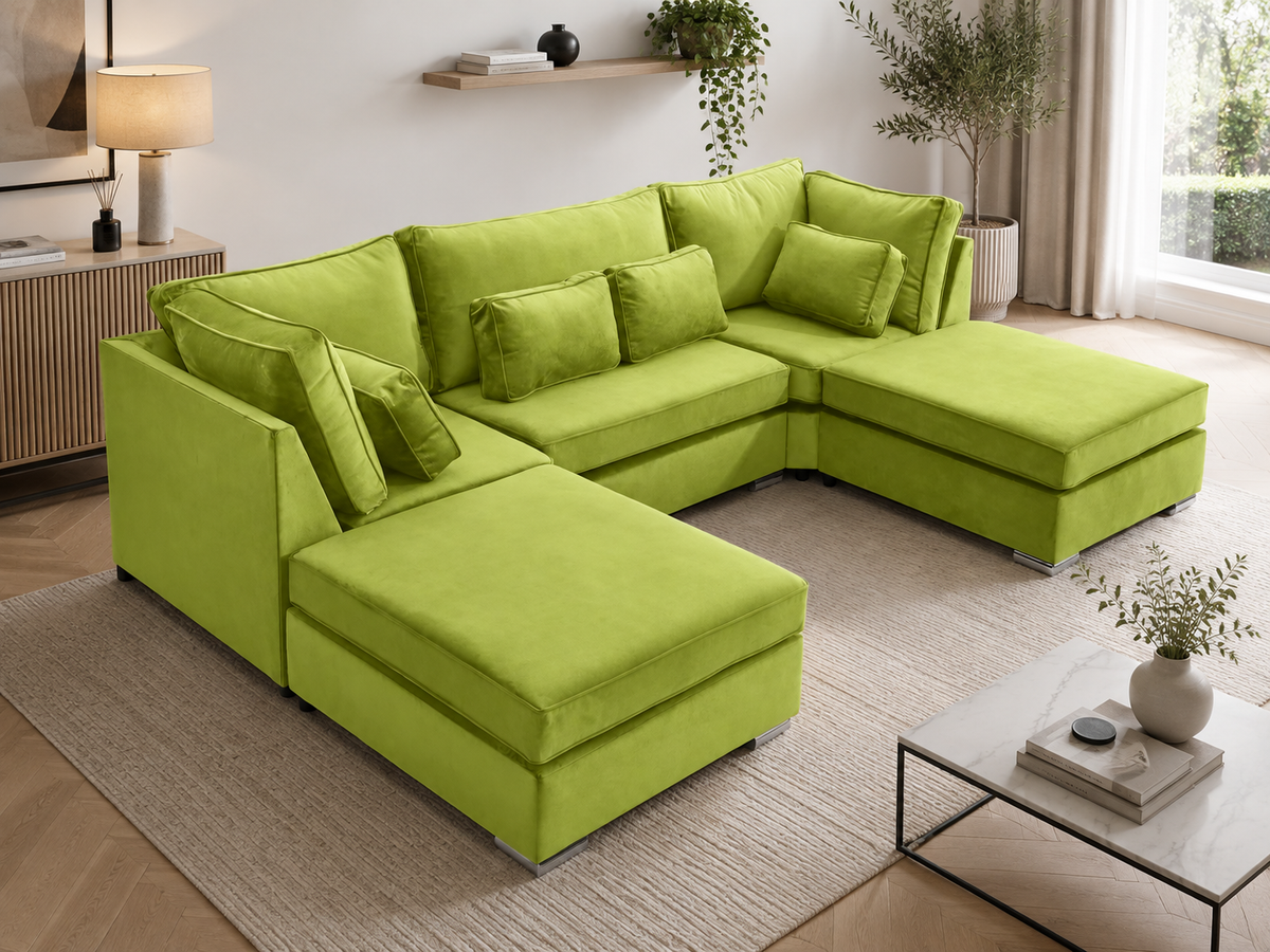 Lux U Shape Fullback + Extra Cushions
