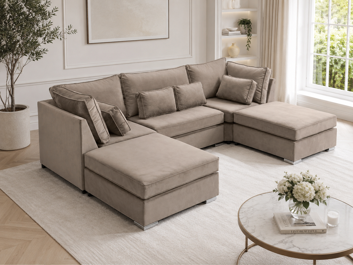 Lux U Shape Fullback + Extra Cushions