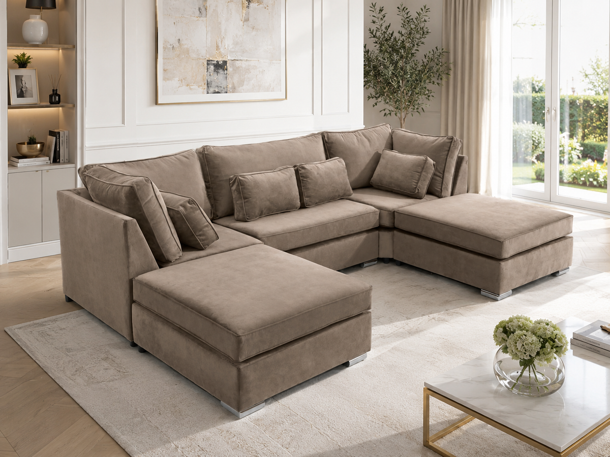 Lux U Shape Fullback + Extra Cushions