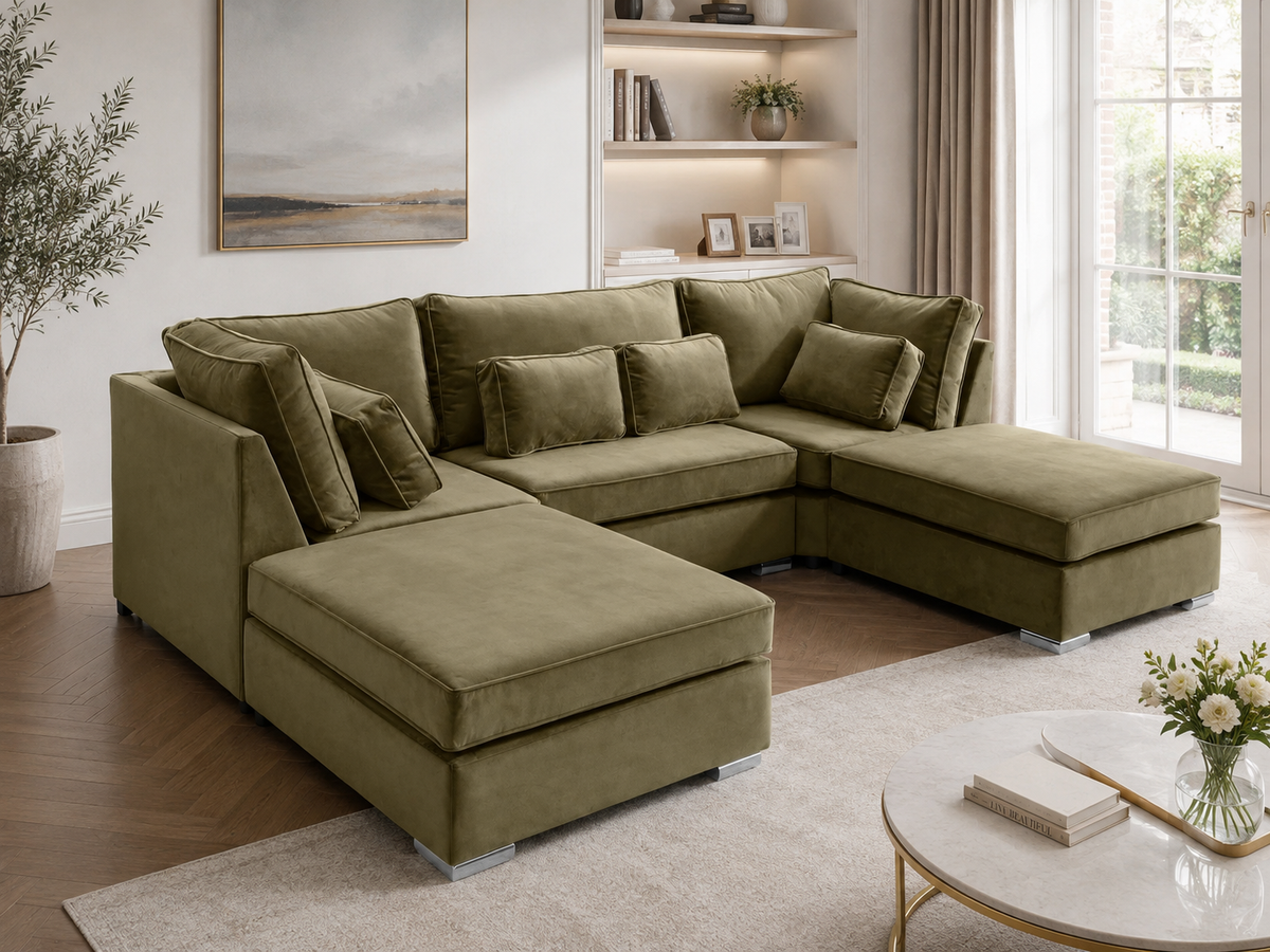 Lux U Shape Fullback + Extra Cushions