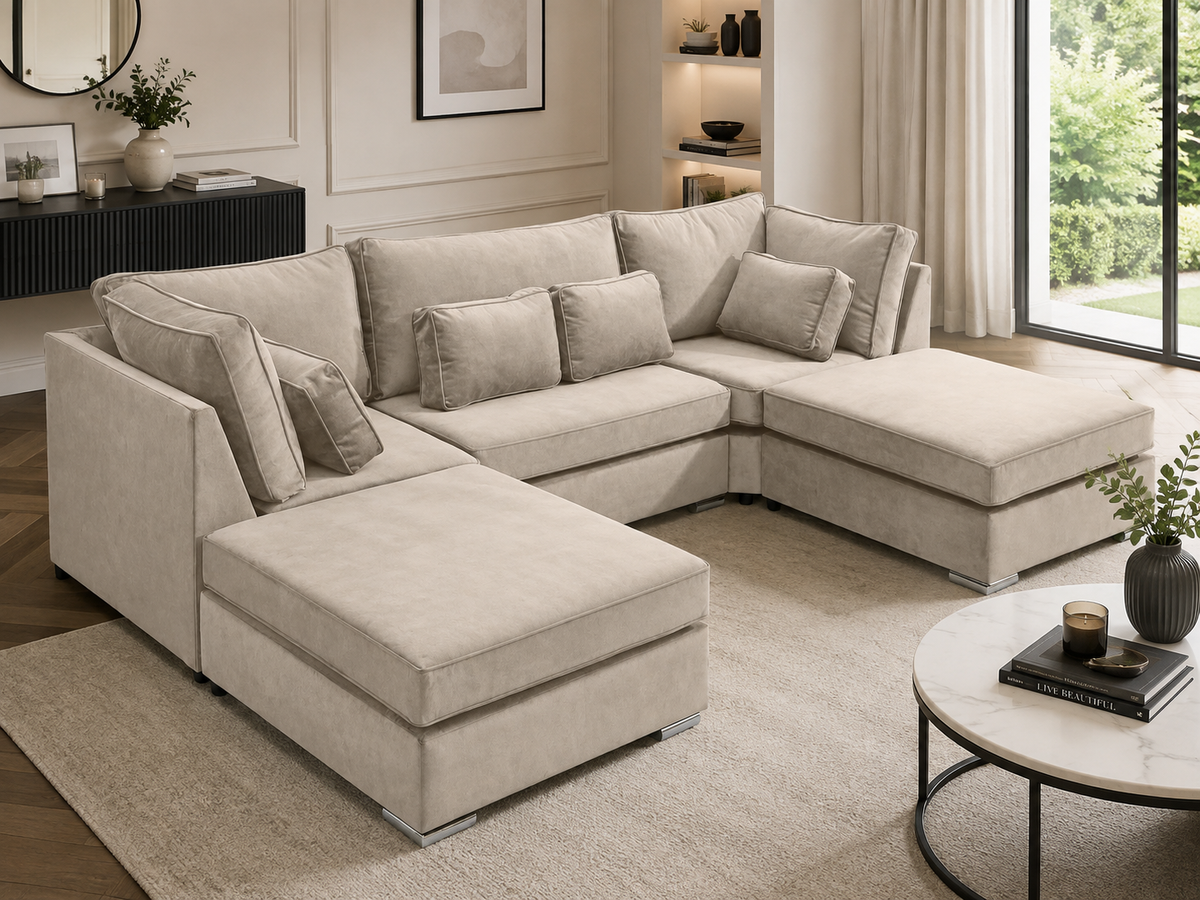Lux U Shape Fullback + Extra Cushions