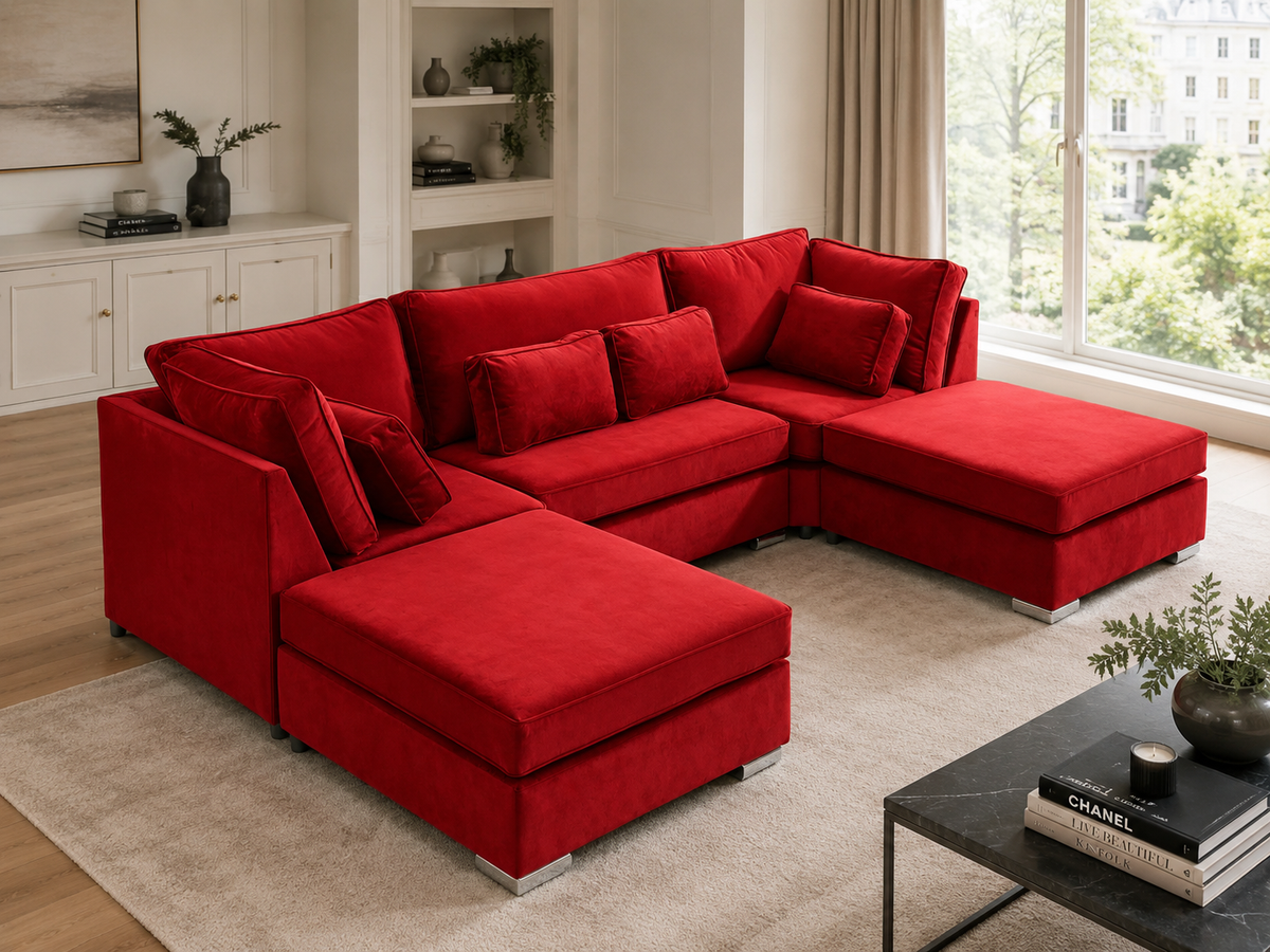 Lux U Shape Fullback + Extra Cushions
