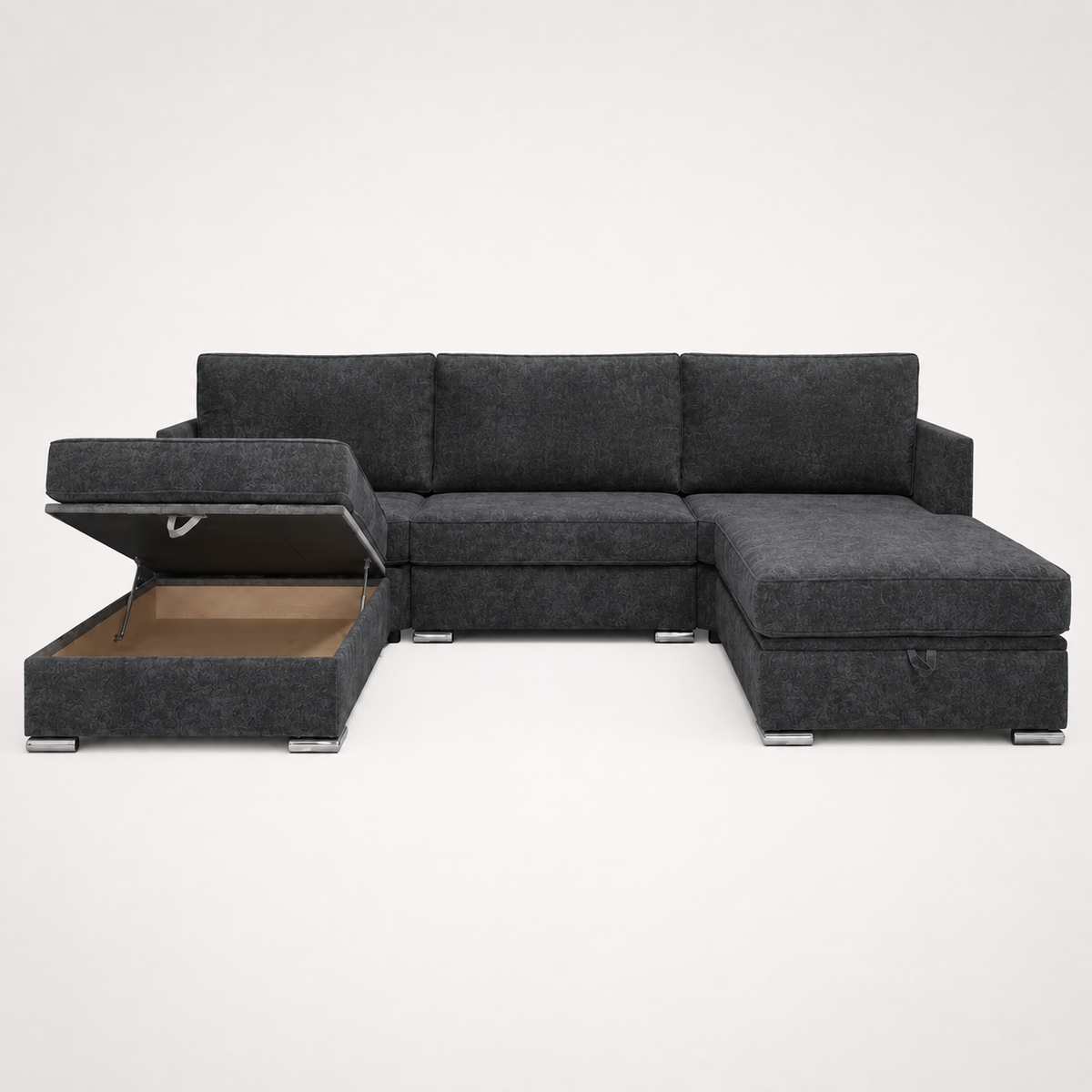 Lux U Shape With Storage Box – Chenille