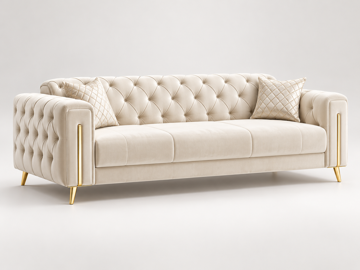 Madrid Luxury Velvet Sofa Set – 3+2, 3 & 2 Seater