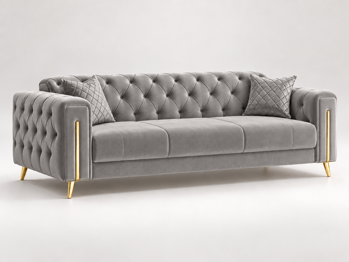 Madrid Luxury Velvet Sofa Set – 3+2, 3 & 2 Seater