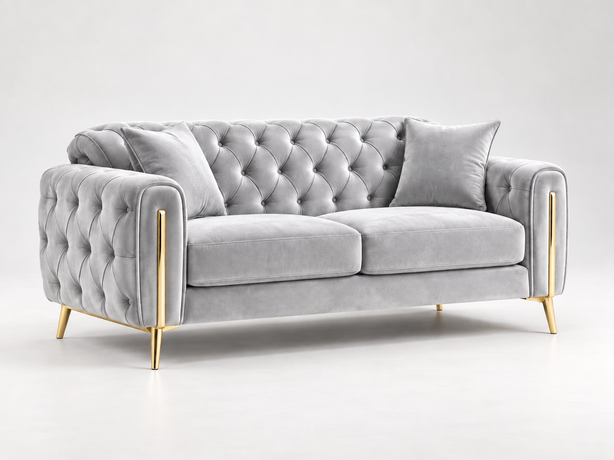 Madrid Luxury Velvet Sofa Set – 3+2, 3 & 2 Seater
