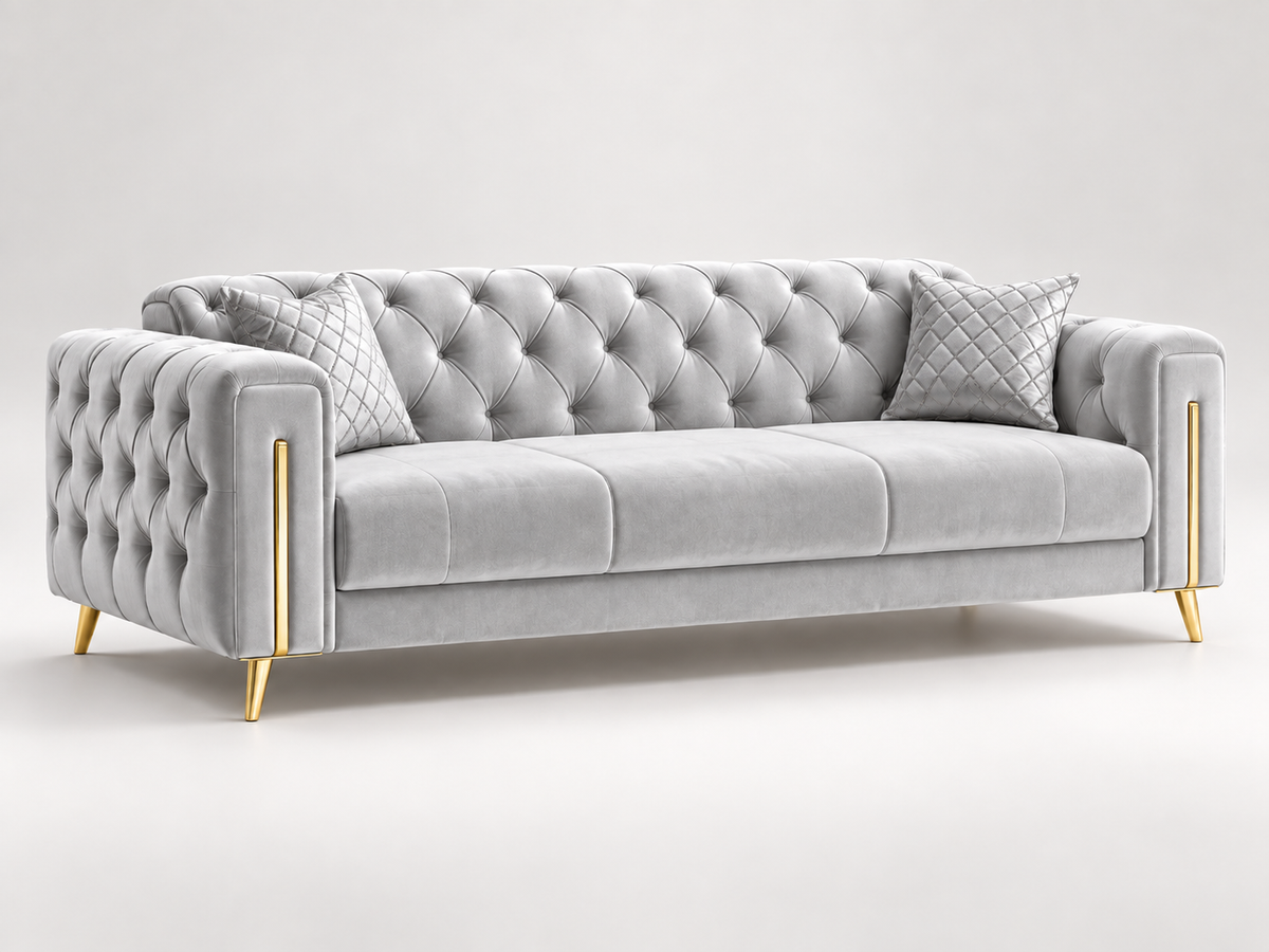 Madrid Luxury Velvet Sofa Set – 3+2, 3 & 2 Seater