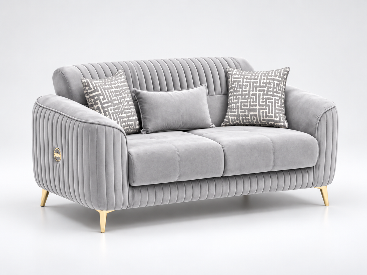 Malaga Premium Velvet Sofa Set – 3+2, 3 & 2 Seater
