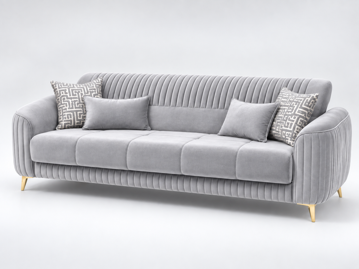 Malaga Premium Velvet Sofa Set – 3+2, 3 & 2 Seater