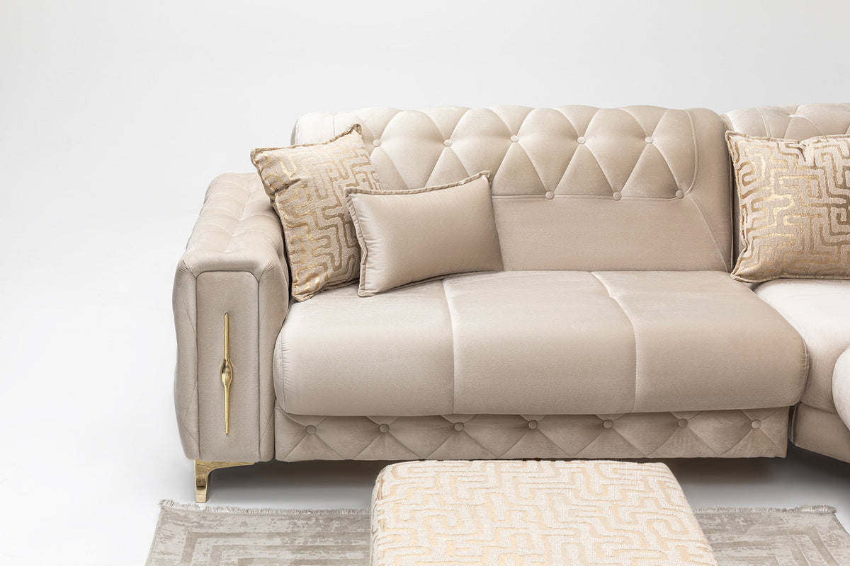 Monaco Relax Corner Sofa – Luxury Velvet Corner - reference view 3