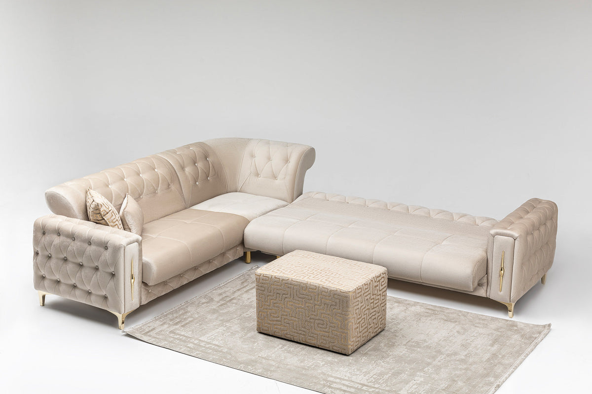 Monaco Relax Corner Sofa – Luxury Velvet Corner - reference view 4