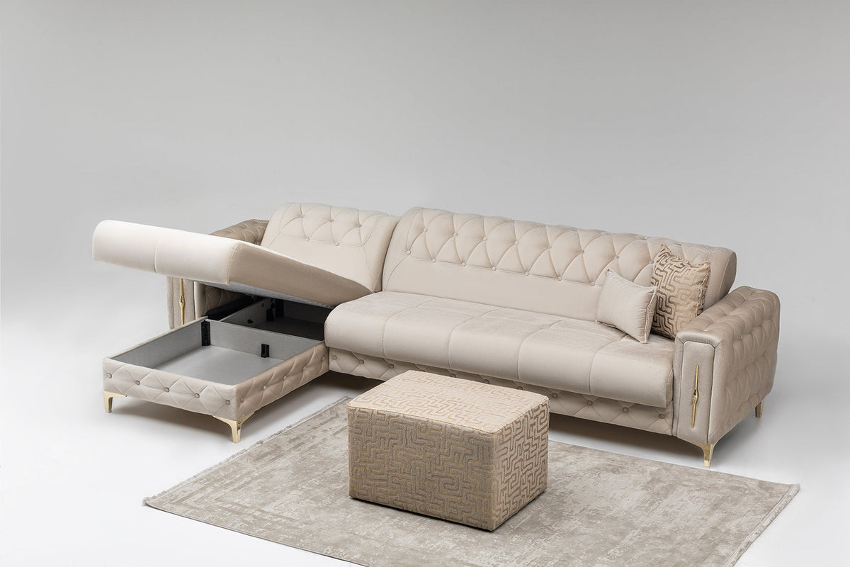 Monaco Relax Corner Sofa – Luxury Velvet Corner - reference view 5