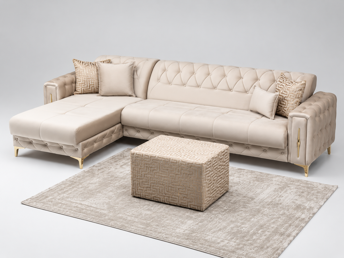 Monaco Relax Luxury Velvet Corner Sofa