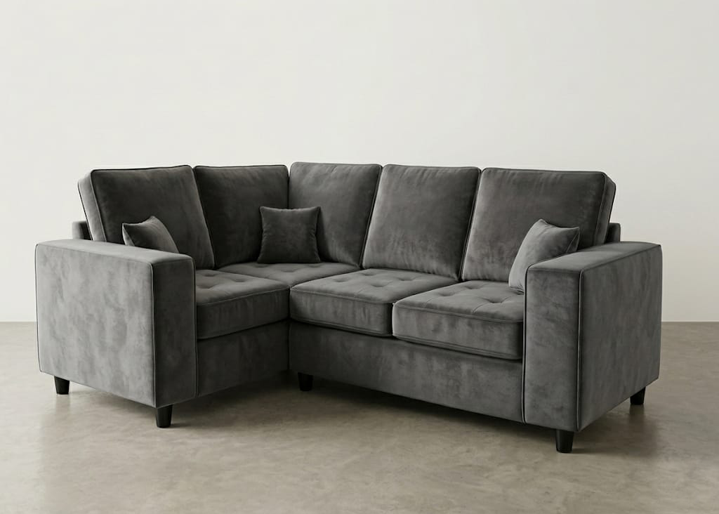 Orion Velvet Corner Sofa 1C2 - reference view 1