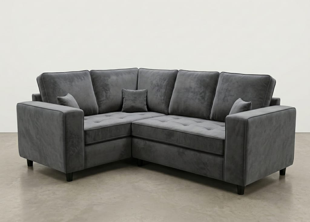 Orion Velvet Corner Sofa 1C2 - reference view 4