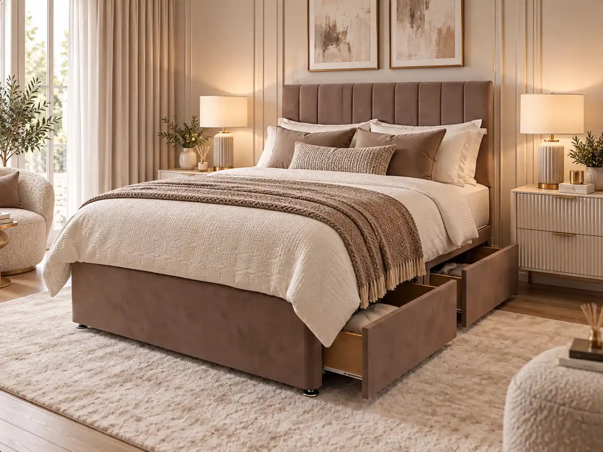 Paris Divan Bed + Princess Mattress