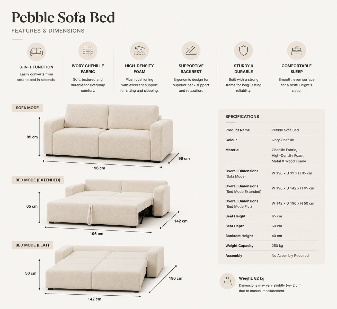 Pebble Sofa Bed