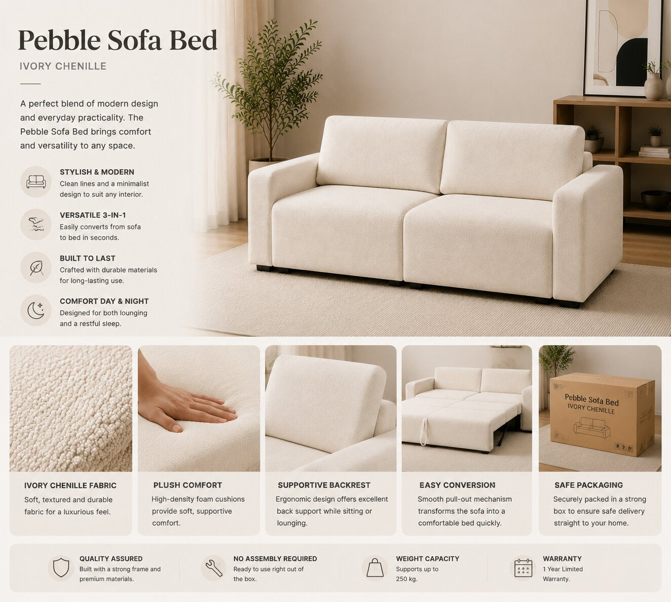 Pebble Sofa Bed