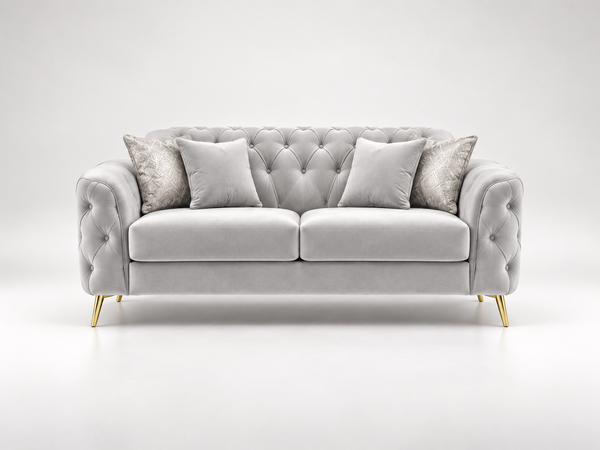 Petro Luxury Velvet Sofa Set – 3+2, 3 & 2 Seater