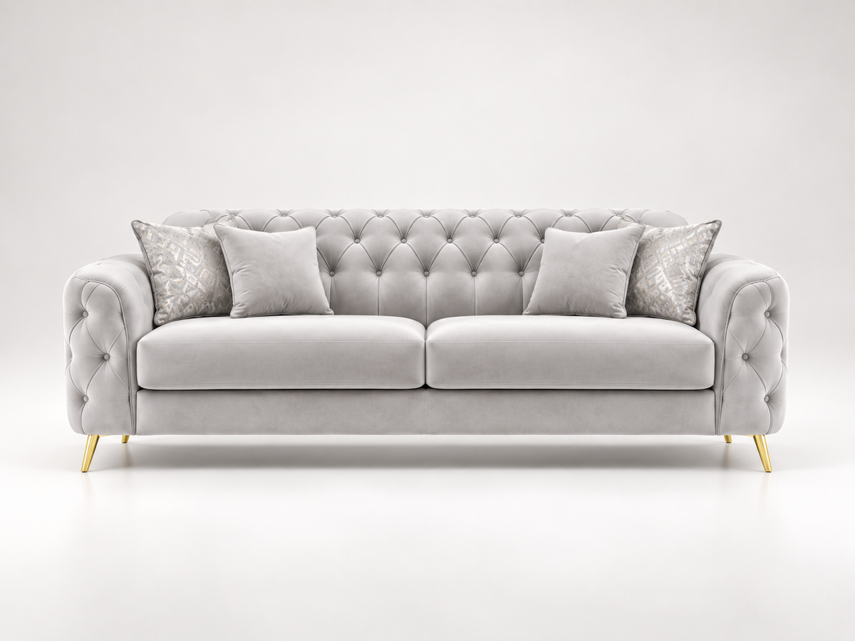 Petro Luxury Velvet Sofa Set – 3+2, 3 & 2 Seater