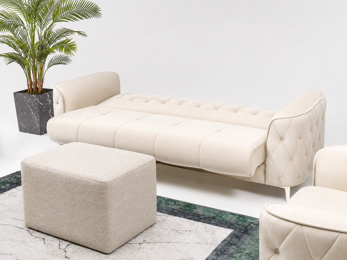 Petro Luxury Velvet Sofa Set – 3+2, 3 & 2 Seater