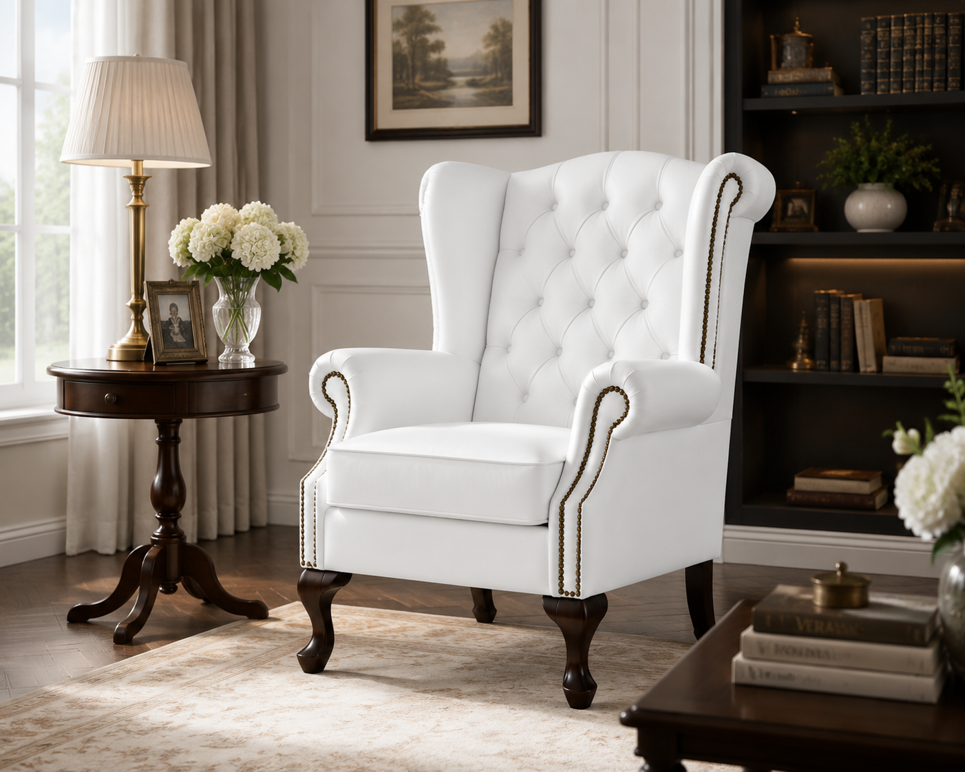 Queen Anne Chesterfield Chair