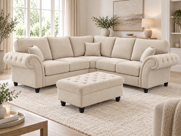 Rivello Corner Sofa with Footstool