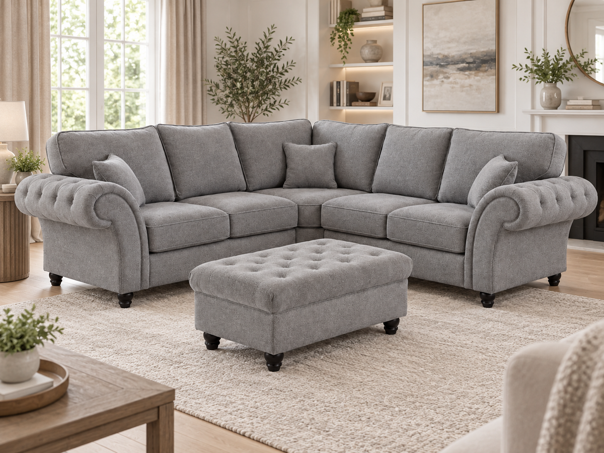 Rivello Corner Sofa with Footstool