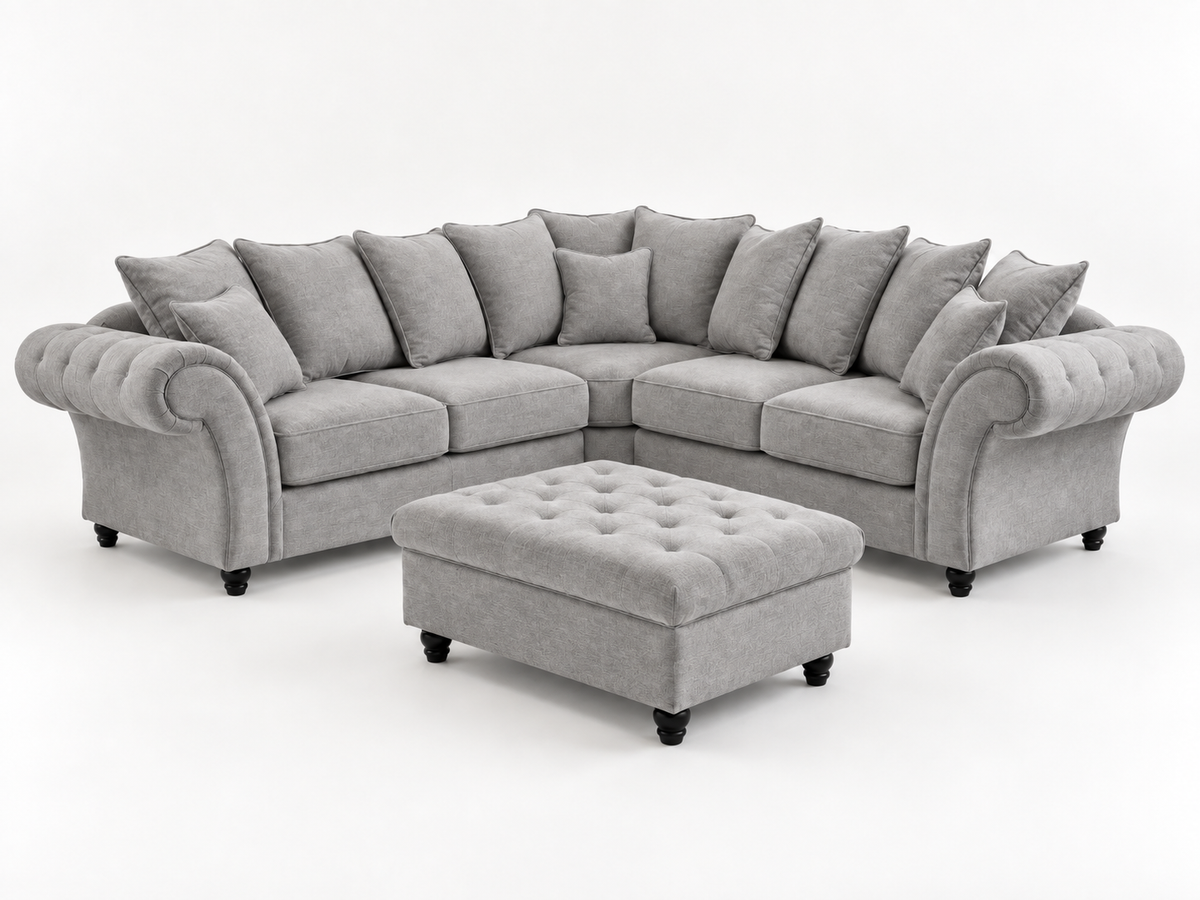 Rivello Scatterback Corner Sofa with Footstool