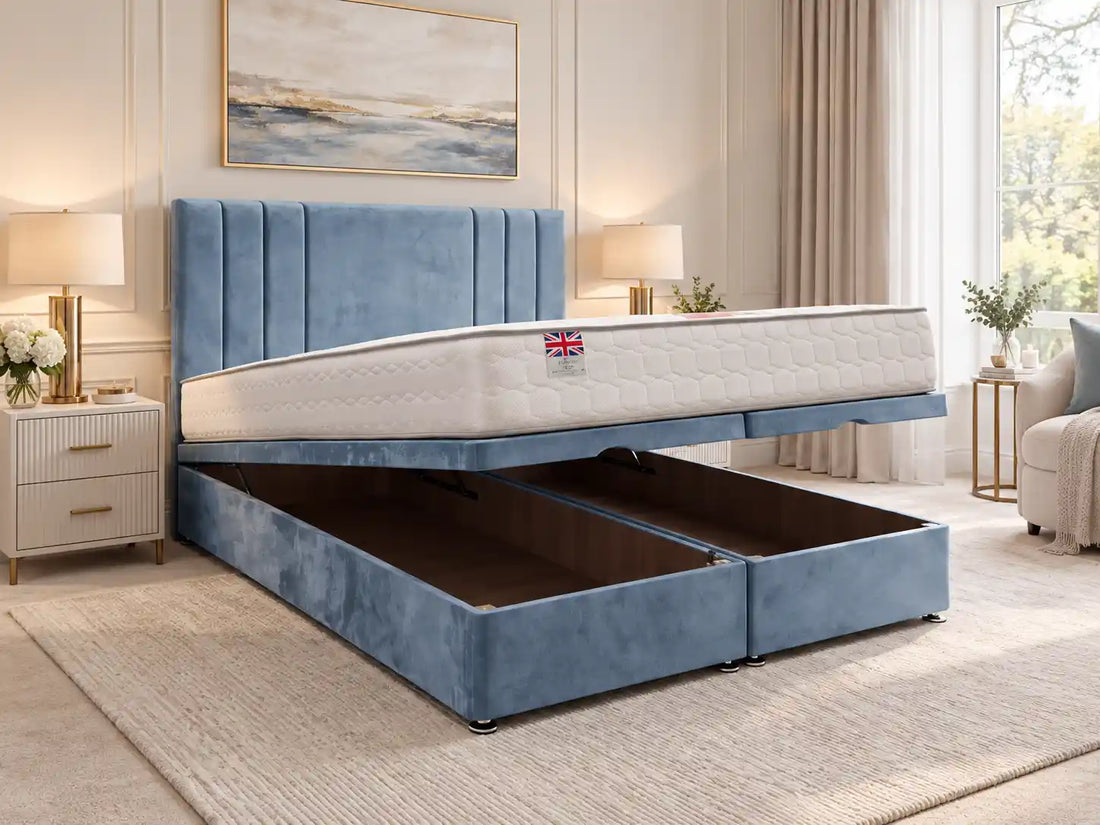 Sarah Ottoman Storage Bed + Princess Mattress