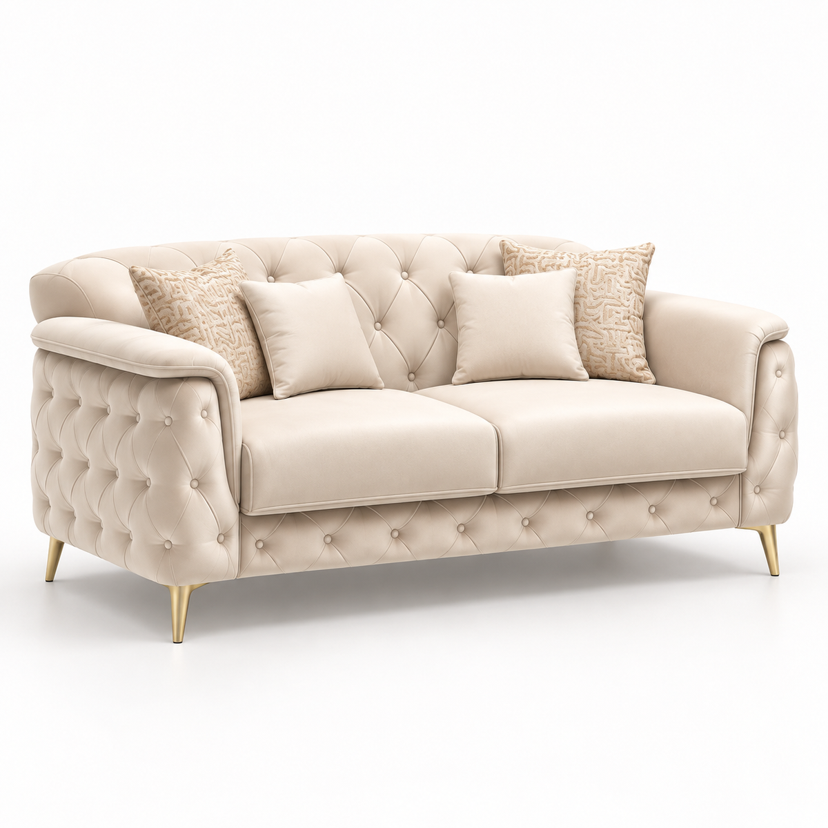 Sham Luxury Velvet Sofa Set – 3+2, 3 & 2 Seater