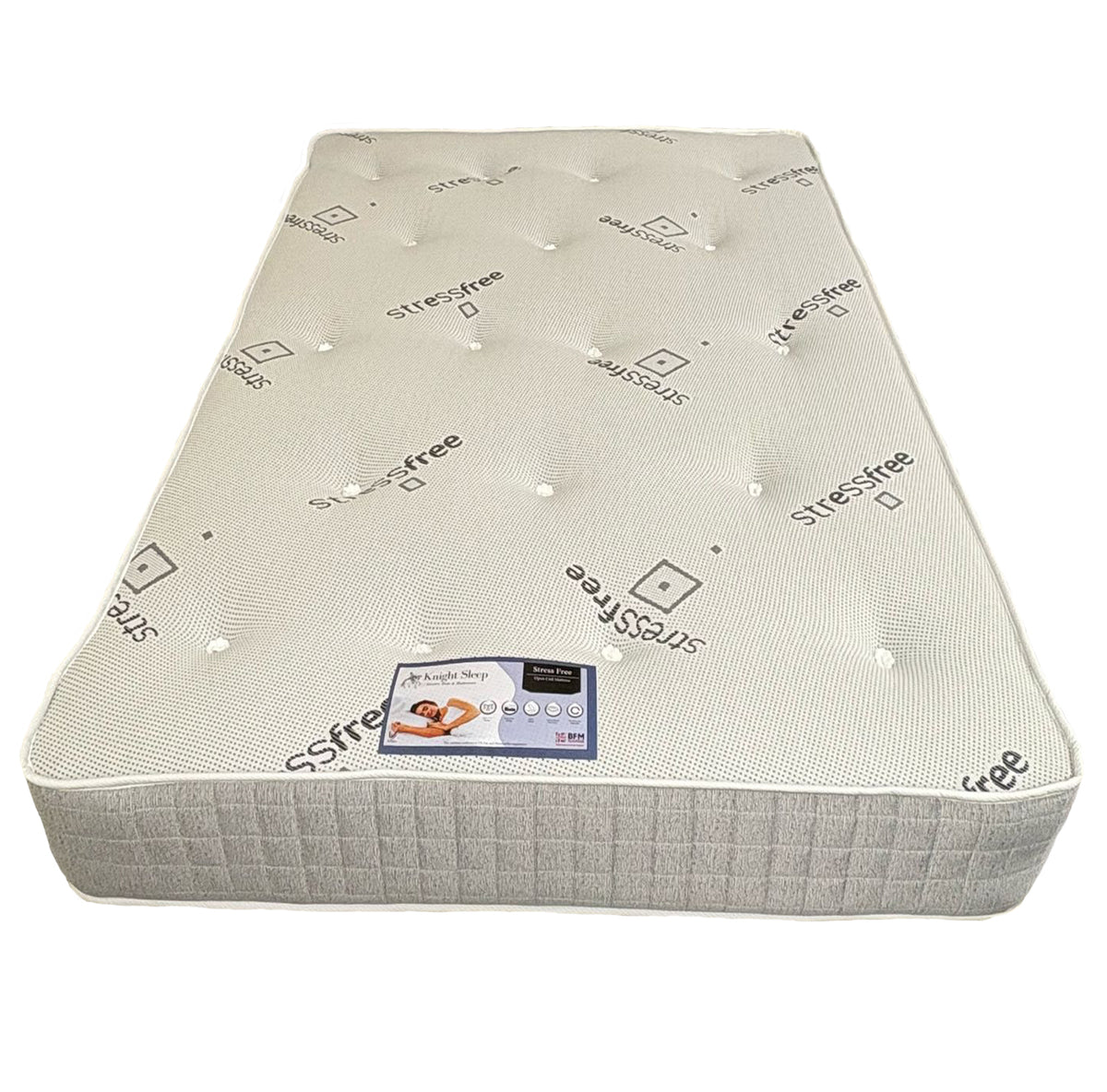 StressFree Mattress side detail - Brooklands Home Decor