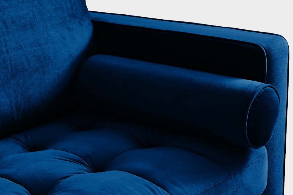 Scott Dusty Rose Velvet 4 Seater Sofa