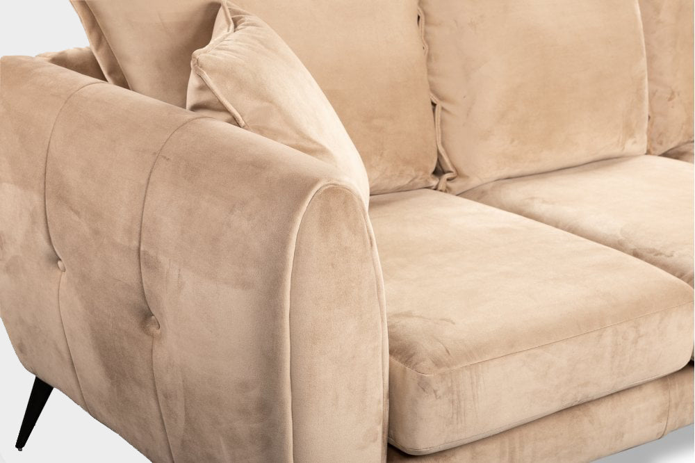 Gabriel Mink Velvet Corner Sofa LHC