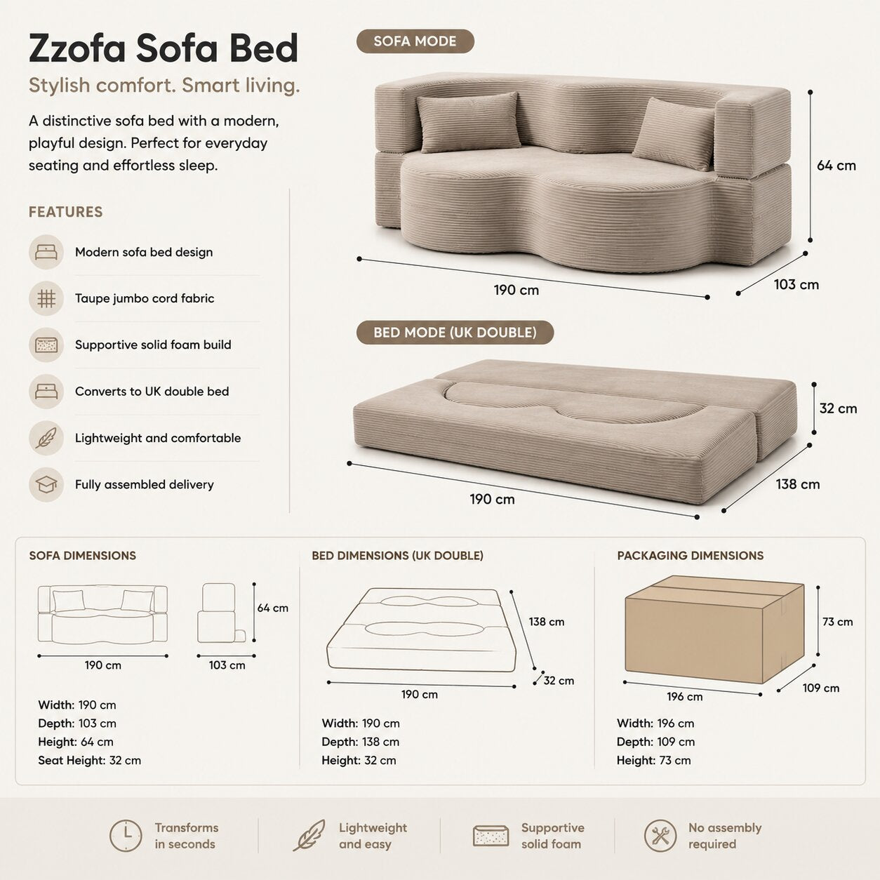 Zzofa Sofa Bed